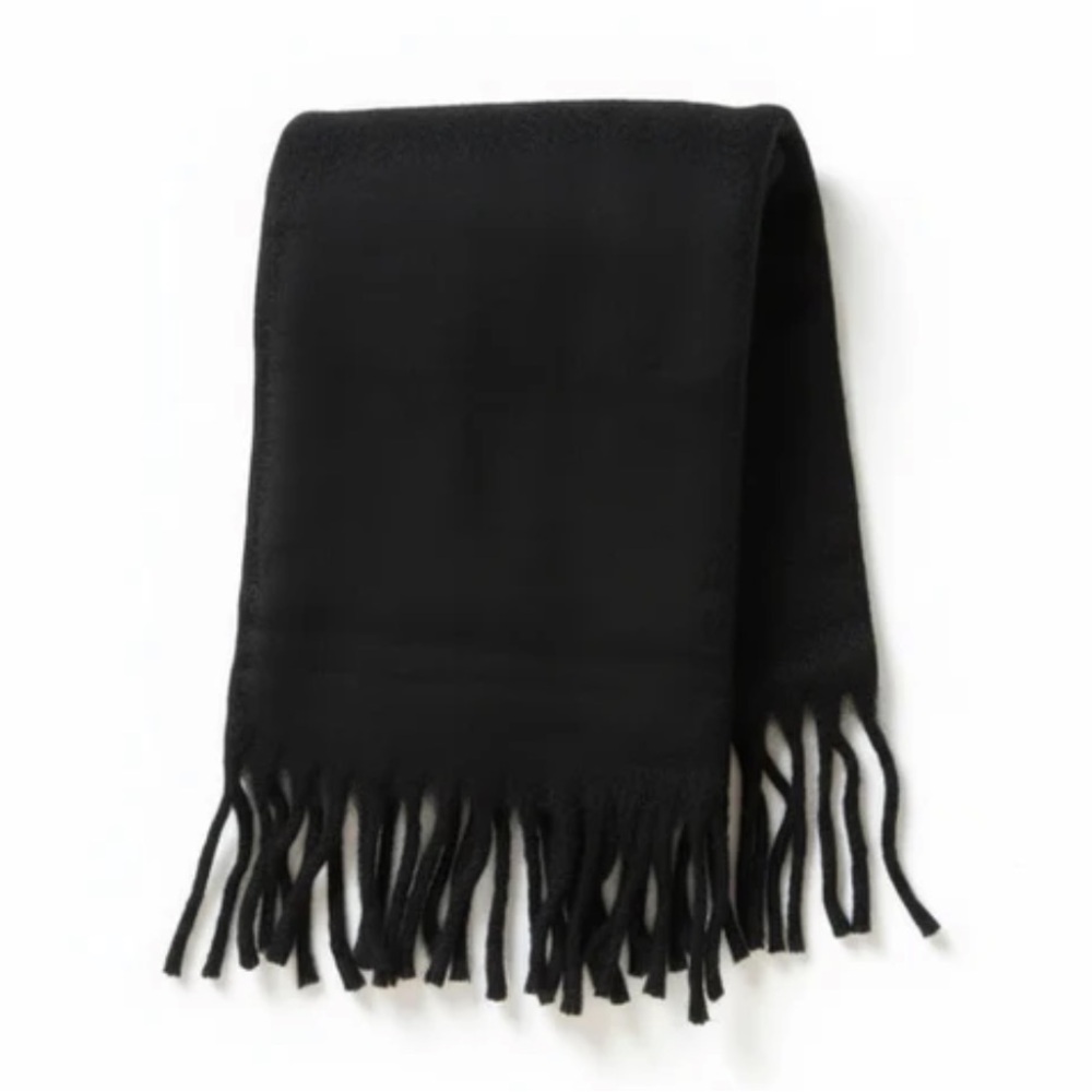 Black Fringe Scarf